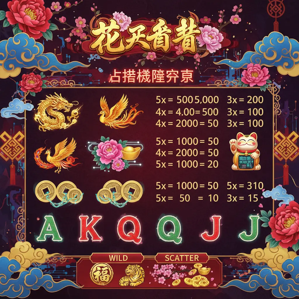 老虎機賠率表 - 花開富貴